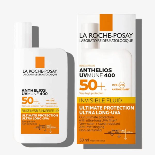 La Roche-Posay Anthelios UVMune 400 Invisible Fluid SPF50+ Sun Cream 50ml