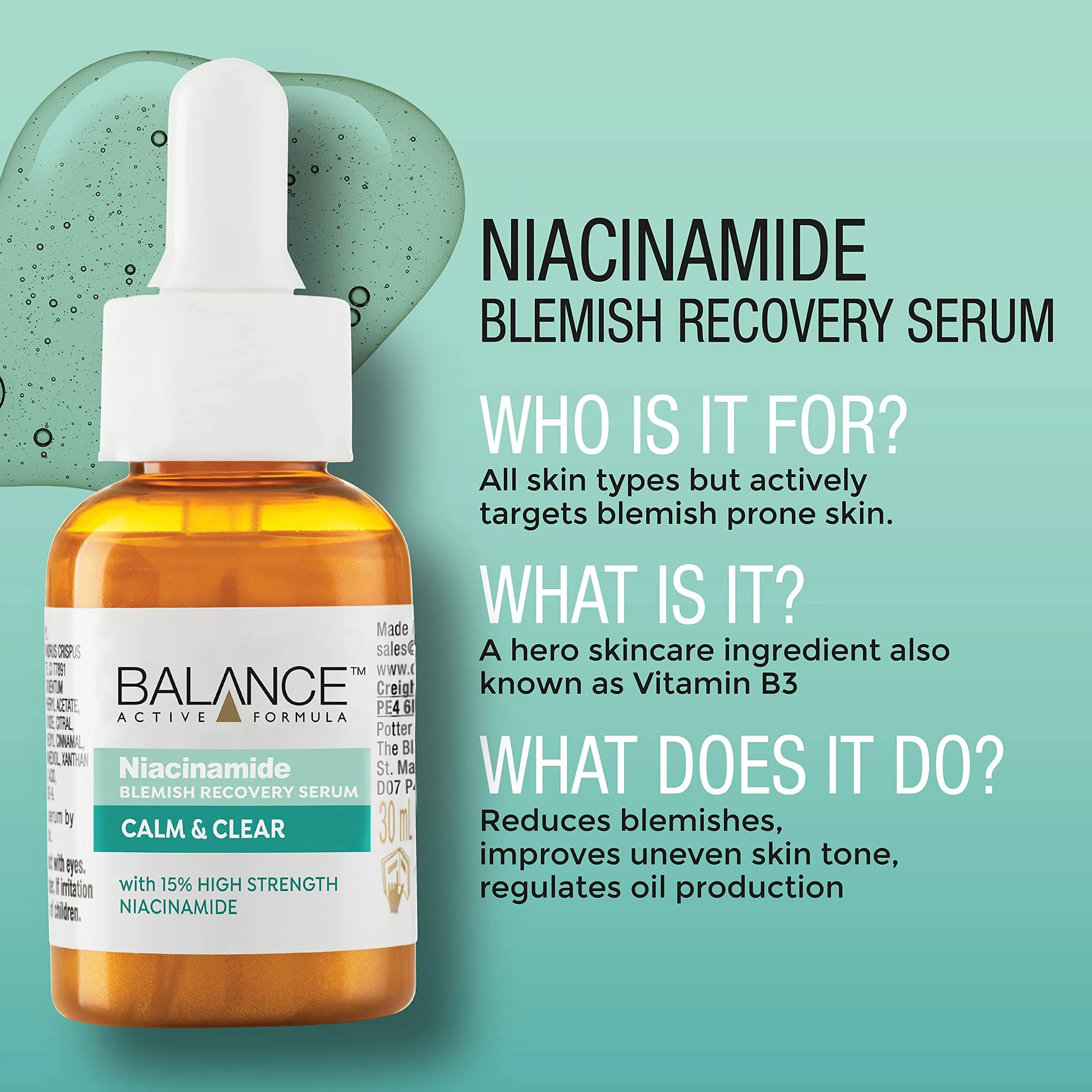 Balance Active Formula Niacinamide Facial Serum 30ml - Image 5
