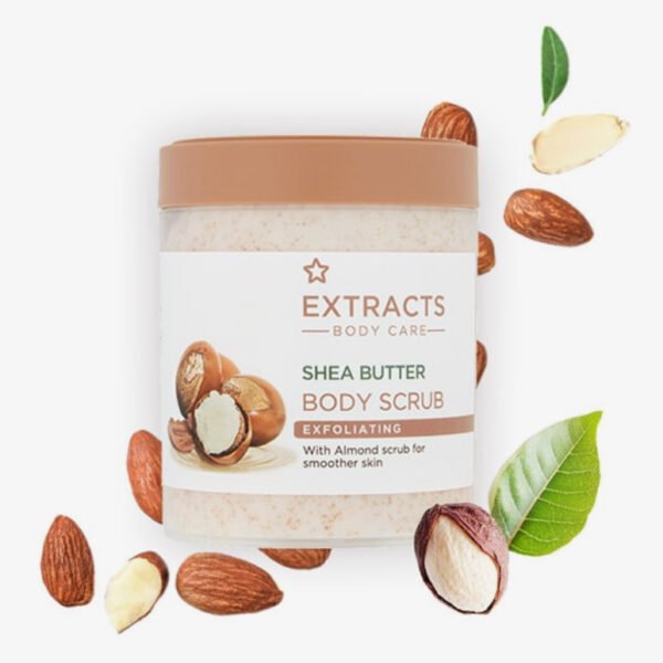 Superdrug Extracts Body Scrub Shea Butter 465ml - Image 2
