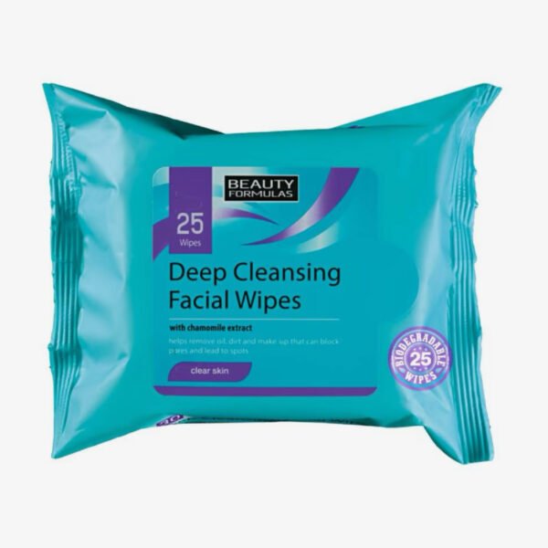 Beauty Formulas Deep Cleansing Facial Wipes 25pcs