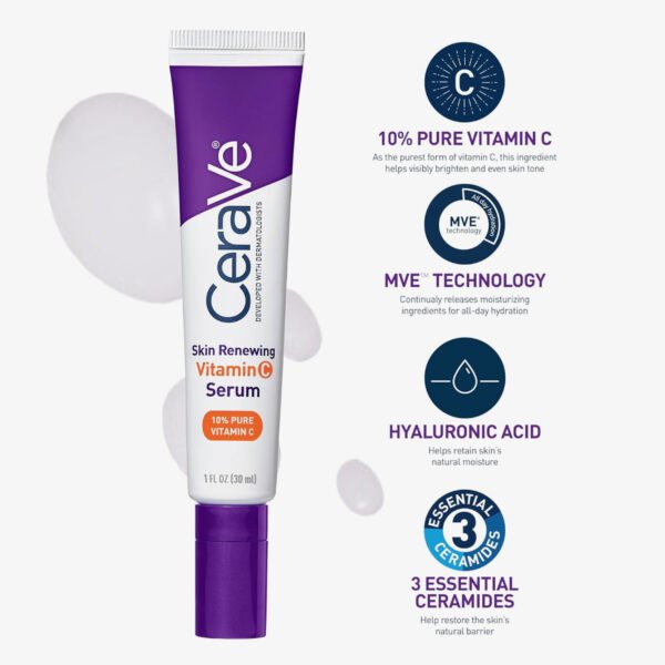 CeraVe Skin Renewing Vitamin C Serum 30ml - Image 2