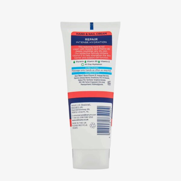 Cuticura Repair Intense Hydration Hand & Nail Cream 75ml - Image 2