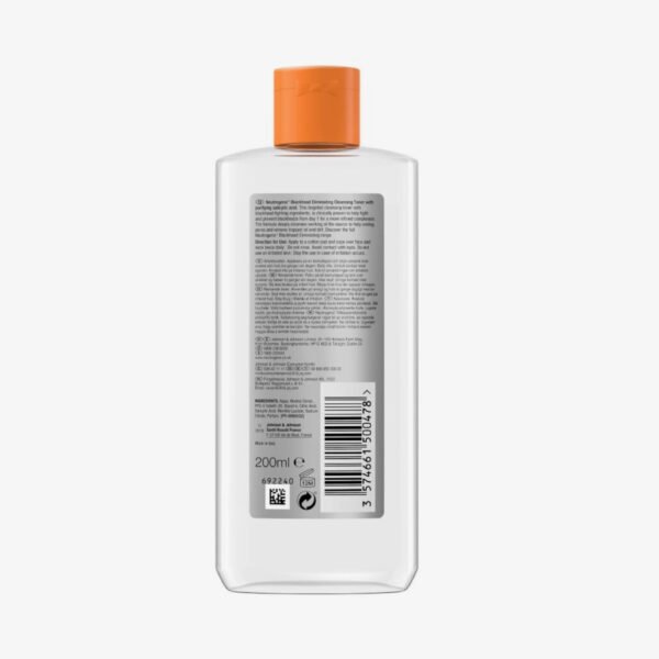 Neutrogena Blackhead Eliminating 0.5% Salicylic Acid Cleansing Toner 200ml - Image 2