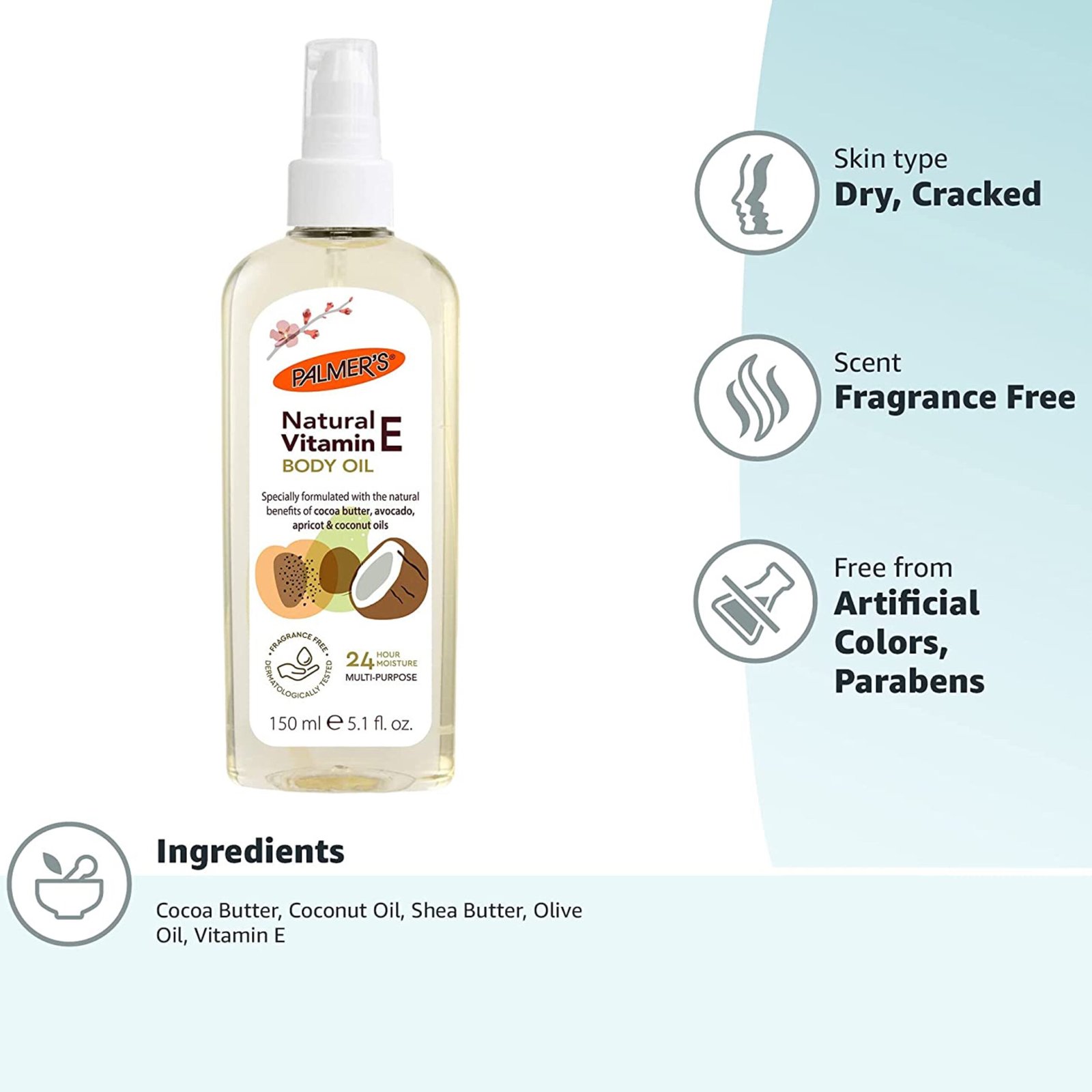 Palmer's Vitamin E Body Oil 150ml - Image 2